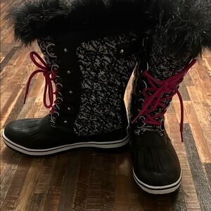 Sorel Tofino II black and White waterproof Boots